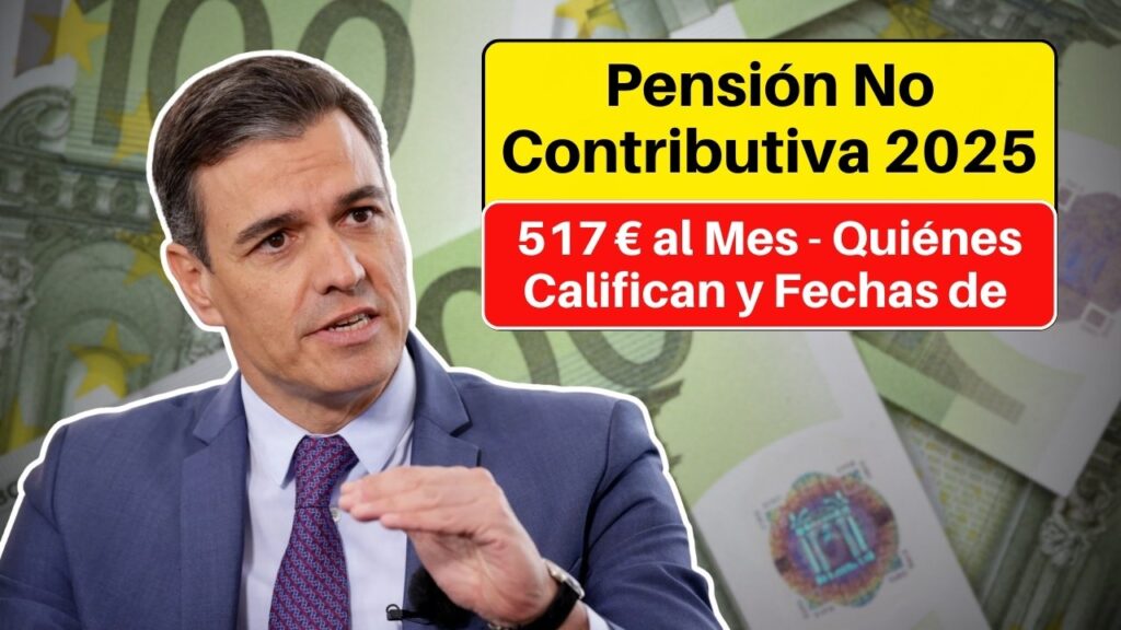 Pensión No Contributiva 2025: 517 € al Mes - Quiénes Califican y Fechas de 